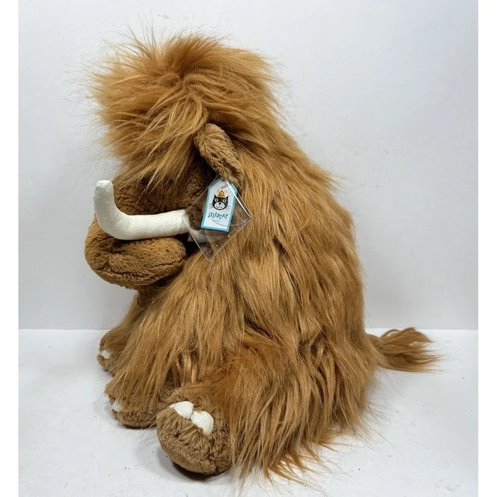 NEW Jellycat Maximus Mammoth BNWT Large Brown Prehistoric Dinosaur Retired Plush